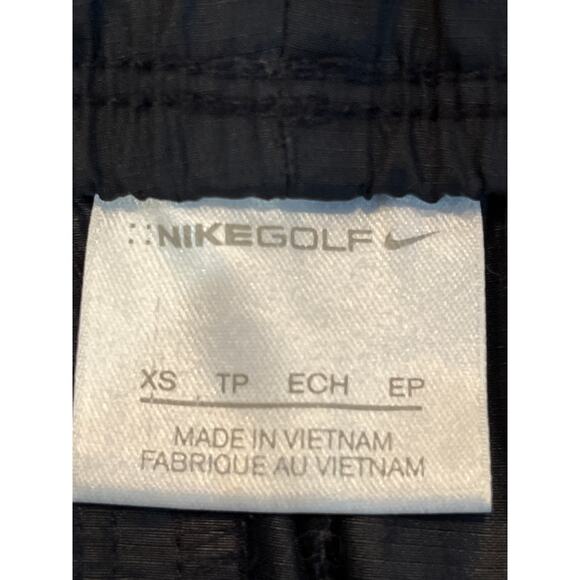 Nike Golf Women XS Black Parachute Windbreaker Pants with Snap Legs - Picture 7 of 10